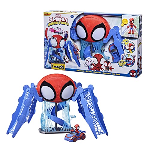 Hasbro Marvel Spidey and His Amazing Friends Web-Quartier Spielset mit Lichtern, Geräuschen, Spidey und Fahrzeug, ab 3 Jahren, F1461, Mehrfarbig Hasbro Marvel Spidey and His Amazing Friends Web-Quartier Spielset mit Lichtern, Geräuschen, Spidey und Fahrzeug, ab 3 Jahren, F1461, Mehrfarbig von Spidey and his Amazing Friends