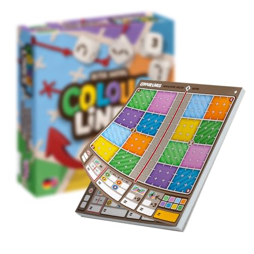 SPIEL DAS! Verlag - Colour Lines Ersatzblock - Block für Würfelspiel ab 8 Jahren von SPIEL DAS! Verlag