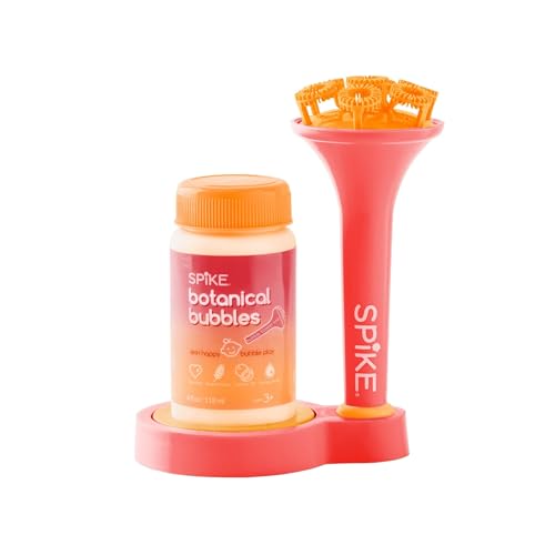Innobaby Spike-Blasen-Gebläse mit schmutzfreien botanischen Blasen und Dip-Tablett, rosa Farbe, Zauberstab bläst Blasen ohne Chaos – empfohlen für Sprach-, visuelle und motorische Entwicklung Innobaby Spike-Blasen-Gebläse mit schmutzfreien botanischen Blasen und Dip-Tablett, rosa Farbe, Zauberstab bläst Blasen ohne Chaos – empfohlen für Sprach-, visuelle und motorische Entwicklung von SPIKE