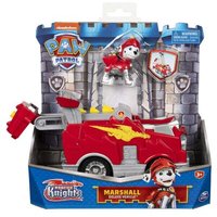 SPIN MASTER 41458 PAW Patrol, Rescue Knights Basis Fahrzeug Spielzeugauto von Marshall mit Welpenfigur von SPIN MASTER™