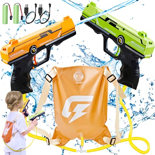 SPINNE LUCAS 2 Stück Elektrische Wasserpistole Elektrisch Kinder Erwachsene, 2100CC Groß Kapazität Wasserspritzpistole 32 FT Reichweite Water Gun, Automatische Wasserpistolen, Spielzeug Pistole Sommer SPINNE LUCAS 2 Stück Elektrische Wasserpistole Elektrisch Kinder Erwachsene, 2100CC Groß Kapazität Wasserspritzpistole 32 FT Reichweite Water Gun, Automatische Wasserpistolen, Spielzeug Pistole Sommer von SPINNE LUCAS