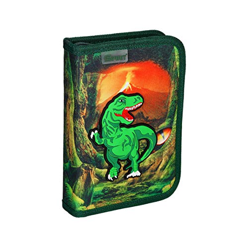 SPIRIT 407214 TTS Schüler-Etui für Schreibwaren Federtasche Stifte-Tasche BleistifthalterStifthalter Federmappe Für Mädchen Teenager Jungen Mäppchen Große Kapazitätfür Schüler Student 3D T-Rex, 1 Zipp von SPIRIT