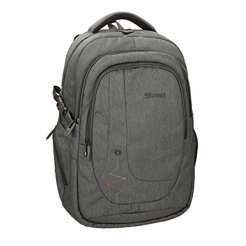 SPIRIT Rucksack Schulrucksack Schoolbag Schultasche große Kapazität Reisetasche Jungen Mädchen “Voyager Grey“ von SPIRIT