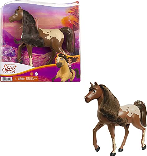 Dreamworks Spirit GXF00 - Braunes Pferd, Mustang Stute aus der Herde von "Spirit - frei und ungezähmt" (20), beweglicher Kopf und lange Mähne, tolles Geschenk für Pferdeliebhaber ab 3 Jahren von Dreamworks Spirit