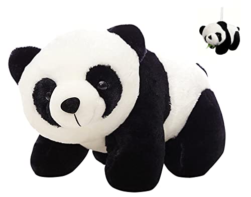 SPIRTUDE 2Pcs Panda Kuscheltier, Pandabär Kuscheltier, Panda plüschtier Cute Plushies Pillows with Keychain 30CM (Panda) von SPIRTUDE