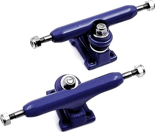 SPITBOARDS 34 mm Fingerboard Pro Trucks by, Real Lock Nuts, Rubber O-Ring Urethane Bushings, Optimised Hanger, Width 34 mm, for Fingerboard Tuning and Assembling (Navy) von SPITBOARDS