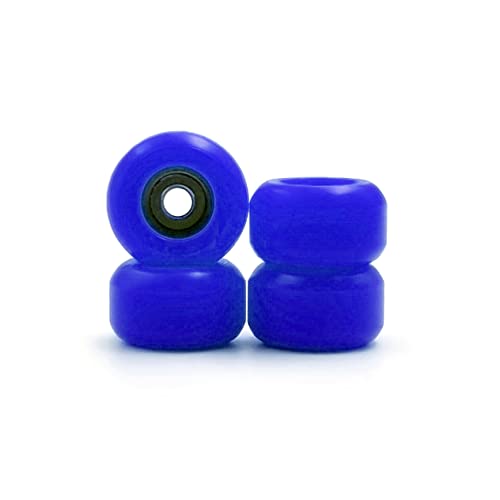 SPITBOARDS Fingerboard Bearing Wheels, CNC Polyurethane, Set of 4 Wheels, Finger Skate Wheels, Wheels (Blue) von SPITBOARDS