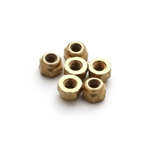 SPITBOARDS Fingerboard Lock Nuts for Professional Complete Fingerboards Nylon Insert First aid Fingerboard Tuning Self Locking System Spare Parts 6pcs (Gold) von SPITBOARDS