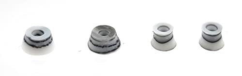 SPITBOARDS Fingerboard Swirl Bushings Duro Series 78A Black-White von SPITBOARDS