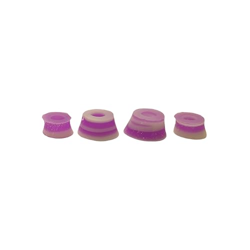 SPITBOARDS Fingerboard Swirl Bushings Duro Series 78A Purple - White von SPITBOARDS