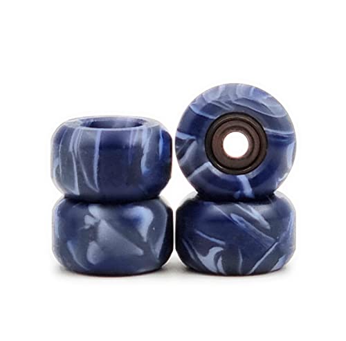 SPITBOARDS Fingerboard Swirl Wheels Polyurethane CNC Lathed Bearing Wheels - Blue Swirl SPITBOARDS Fingerboard Swirl Wheels Polyurethane CNC Lathed Bearing Wheels - Blue Swirl von SPITBOARDS