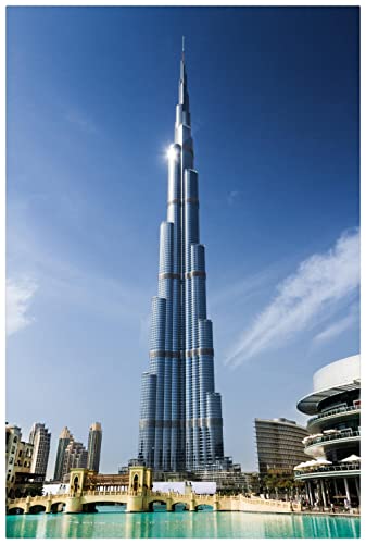 1000 Teile Puzzle Für Erwachsene Und Kinder,Dubai Burj Khalifa Landschaft Puzzle,Familienherausforderungsspiel von SPLMho