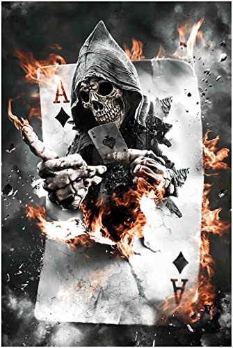 SPLMho Klassisches 1000 Teile Puzzle,Holzpuzzle für Erwachsene,Totenkopf Poker Sensenmann Puzzle,Geschenke Freunde Oder Kinder, Puzle4 SPLMho Klassisches 1000 Teile Puzzle,Holzpuzzle für Erwachsene,Totenkopf Poker Sensenmann Puzzle,Geschenke Freunde Oder Kinder, Puzle4 von SPLMho