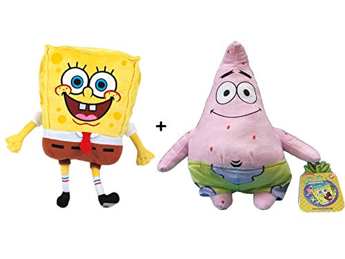 Spongebob - Pack 2 Plüschtiere: Bob (11 "/ 28cm) + Patricio (12" / 31cm) Super weiche Qualität von SPONGEBOB SQUAREPANTS
