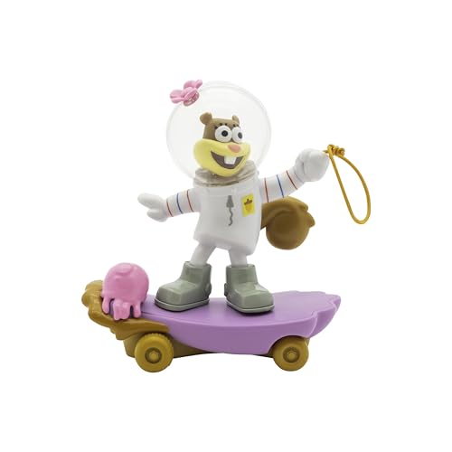 SpongeBob SquarePants, Jelly Fishin' Gliders Sandy Cheeks, 12,7 cm, Rückzieh-Rennspielzeug mit Quallen-Aktion, ab 3 Jahren von SPONGEBOB SQUAREPANTS