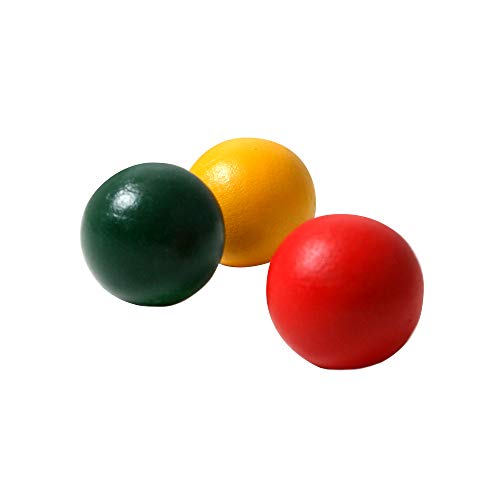 SPORTSIDE Petanque Grün, Rot und Gelb – 040053 – 25 mm – Geschicklichkeitsspiel und Outdoor – 3 Stück 3 Schweinchen, Holz SPORTSIDE Petanque Grün, Rot und Gelb – 040053 – 25 mm – Geschicklichkeitsspiel und Outdoor – 3 Stück 3 Schweinchen, Holz von SPORT SIDE