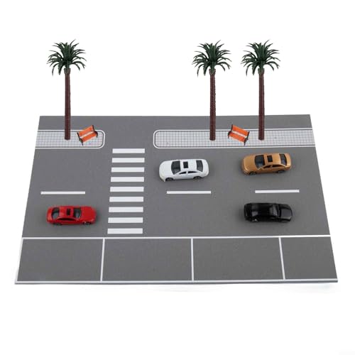 Realistisches Stadtparkplatzmodell im Maßstab 1:64 mit integriertem LED-Beleuchtungssystem (warmweißes Licht) von SPORTARC