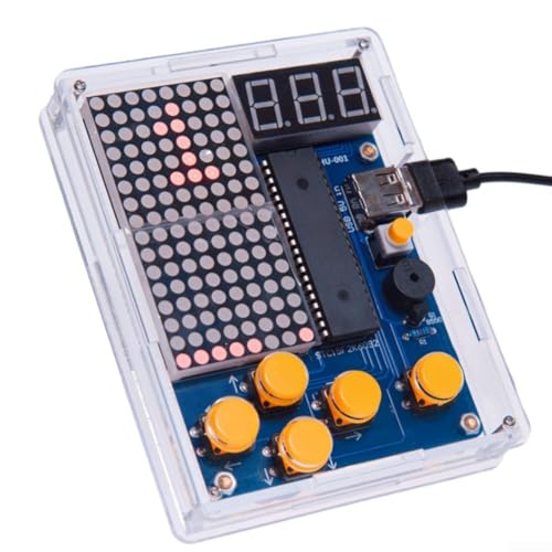 Retro Pixel Art Spielkonsole DIY Kit Bauen, programmieren und spielen Sie mit Ihren individuellen Kreationen (B ) von SPORTARC