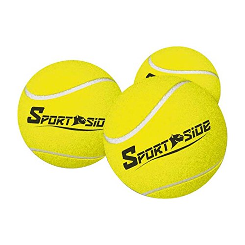 SPORTSIDE - 3 Tennisbälle - Schlägerspiel - Tennisball - körperliche Aktivität - Zubehör - 041903 - Gelb - Filz - 6 cm - Sportartikel SPORTSIDE - 3 Tennisbälle - Schlägerspiel - Tennisball - körperliche Aktivität - Zubehör - 041903 - Gelb - Filz - 6 cm - Sportartikel von SPORTSIDE