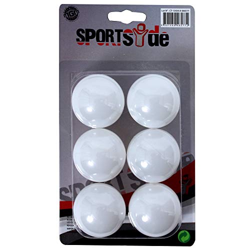 SPORTSIDE - 6 Tischtennisbälle - Schlägerspiel - Tischtennis - Sportzubehör - Outdoor-Spiel - 046577 - Weiß - Kunststoff - 4 cm - Sportartikel SPORTSIDE - 6 Tischtennisbälle - Schlägerspiel - Tischtennis - Sportzubehör - Outdoor-Spiel - 046577 - Weiß - Kunststoff - 4 cm - Sportartikel von SPORTSIDE