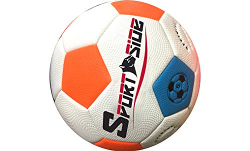 SPORTSIDE - Wasserdichter Ball - Strandspiel - Beach Soccer - Fußball - Strandball - 046689 - Orange - Kunststoff - 22 cm - Sportartikel von SPORTSIDE