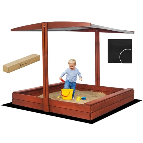 GESCCHLOSSENE HOLZSANDKASTE MIT Dach 140x140 cm IMPREGNIERT Faltbare MIT SITZBANKEN Ökologisches Holz, CE-Zertifikat Gratis Vlies Springos GESCCHLOSSENE HOLZSANDKASTE MIT Dach 140x140 cm IMPREGNIERT Faltbare MIT SITZBANKEN Ökologisches Holz, CE-Zertifikat Gratis Vlies Springos von SPRINGOS
