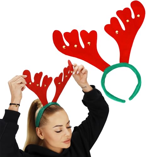 SPRINGOS Weihnachtsstirnband Rentiergeweih Kopfschmuck von SPRINGOS
