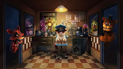 1000 Teile Puzzle FNAF Actionfigur Schwester Standort Jigsaw Puzzle Spiel Kunstwerk für Erwachsene, Jugendliche, High Definition Druck Bodenpuzzle Mehrfarbig (3, 1000 Teile) von SPSMOKH