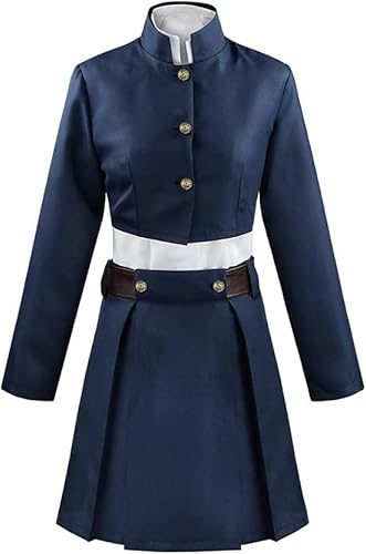 Nobara-Kugisaki Anime-Cosplay-Kostüm, Schuluniform, Nobara-Kugisaki, Blau/Schwarz, komplettes Set, Kleidung, japanische High School-Mädchen, Bühnenkleidung, Halloween, Party-Kostüm (Blau, S) von SPSMOKH