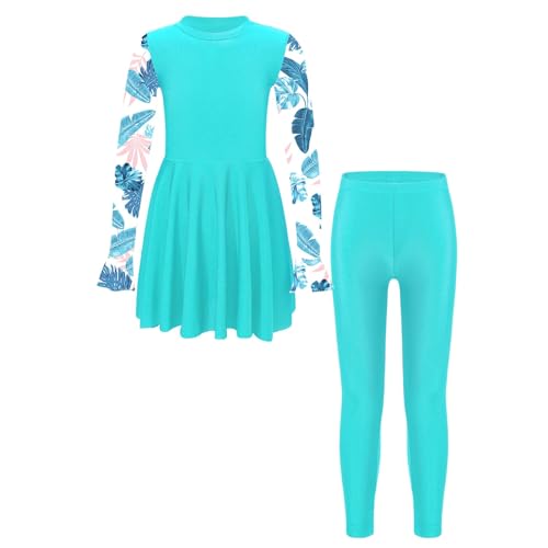 SPSMOKH 2-teiliger Badeanzug für Kinder, Mädchen, langärmelig, Badeanzug, Oberteil mit Schwimm-Leggings, Strand-Tankini, Seegrün, 15–16 Jahre SPSMOKH 2-teiliger Badeanzug für Kinder, Mädchen, langärmelig, Badeanzug, Oberteil mit Schwimm-Leggings, Strand-Tankini, Seegrün, 15–16 Jahre von SPSMOKH