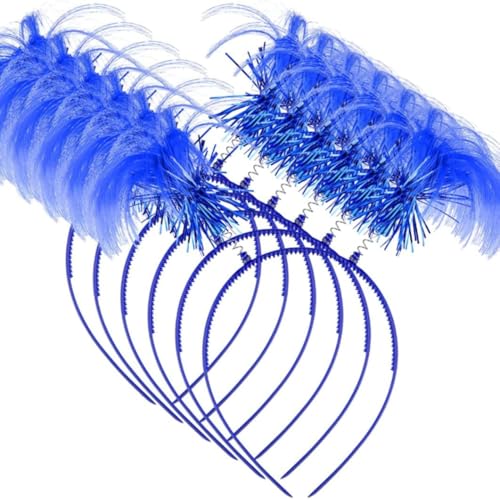SPSMOKH 6 Stück Lametta Wrapped Pferdeschwanz Stirnbänder Kostüm Party Kopfbedeckung Zubehör Halloween Kopf Bopper Halloween Kostüm Kopfbedeckung Zubehör Blau Dekoration Kostüme SPSMOKH 6 Stück Lametta Wrapped Pferdeschwanz Stirnbänder Kostüm Party Kopfbedeckung Zubehör Halloween Kopf Bopper Halloween Kostüm Kopfbedeckung Zubehör Blau Dekoration Kostüme von SPSMOKH