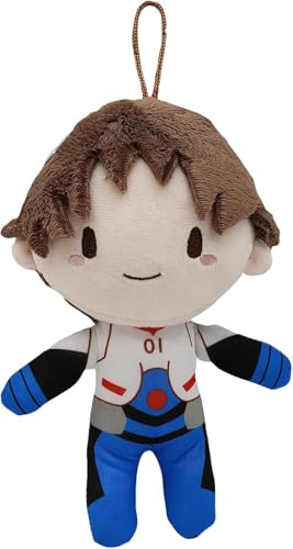 SPSMOKH Anime Figur Kissen Ikari Shinji/Nagisa Kaworu Gefüllte Kissen Figur Superweiches Sofakissen Heimdekoration (Typ 1) von SPSMOKH