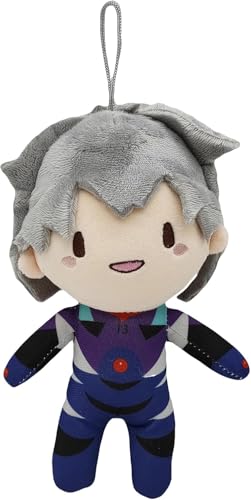 SPSMOKH Anime Figur Kissen Ikari Shinji/Nagisa Kaworu Gefüllte Kissen Figur Superweiches Sofakissen Heimdekoration (Typ 2) von SPSMOKH