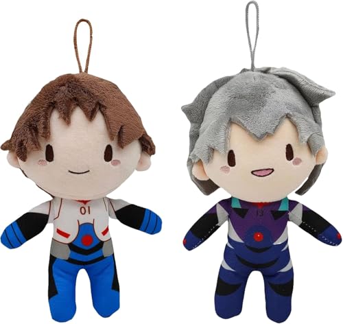 SPSMOKH Anime Figur Kissen Ikari Shinji/Nagisa Kaworu Gefüllte Kissen Figur Superweiches Sofakissen Heimdekoration (Typ 3) von SPSMOKH