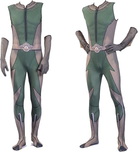 SPSMOKH Anime Homelander / The Deep/Starlight Cosplay-Kostüm, Bodysuit, Kostüm, Halloween, Rollenspiel-Set, komplettes Outfit (tief, 130–140 cm) von SPSMOKH