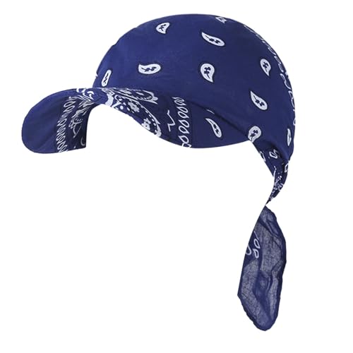 SPSMOKH Baumwollvisier-Bandana, Blumendruck, Sonnenhut, muslimischer Kopftuch, Golf-Baseballkappe, geflochtener Hut, Anti-UV-Turban-Kopfbedeckung für Sommer-Chemo-Patienten (A1, Dunkelblau SPSMOKH Baumwollvisier-Bandana, Blumendruck, Sonnenhut, muslimischer Kopftuch, Golf-Baseballkappe, geflochtener Hut, Anti-UV-Turban-Kopfbedeckung für Sommer-Chemo-Patienten (A1, Dunkelblau von SPSMOKH