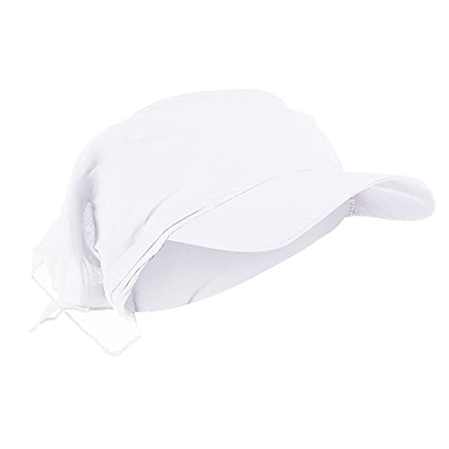 SPSMOKH Baumwollvisier Bandana - Blumendruck Sonnenhut Muslimischer Kopftuch Hut Golf Baseball Cap Geflochtene Mütze Anti-UV Turban Kopfbedeckung für Sommer Chemo Patienten (A3 Weiß, Einheitsgröße) SPSMOKH Baumwollvisier Bandana - Blumendruck Sonnenhut Muslimischer Kopftuch Hut Golf Baseball Cap Geflochtene Mütze Anti-UV Turban Kopfbedeckung für Sommer Chemo Patienten (A3 Weiß, Einheitsgröße) von SPSMOKH