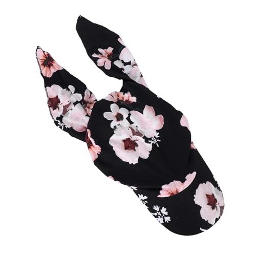 SPSMOKH Baumwollvisier Bandana - Blumendruck Sonnenhut Muslimischer Kopftuch Hut Golf Baseball Cap Geflochtene Mütze Anti-UV Turban Kopfbedeckung für Sommer Chemo Patienten (A4 Rosa, Einheitsgröße) von SPSMOKH