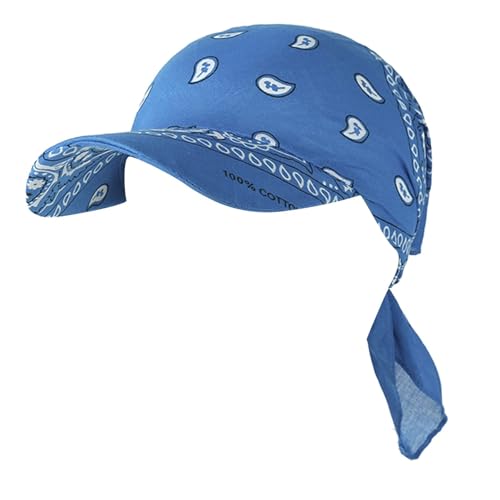 SPSMOKH Baumwollvisier Bandana – Sonnenhut mit Blumendruck, muslimischer Kopftuch, Golf-Baseballkappe, geflochtener Hut, Anti-UV-Turban-Kopfbedeckung für Sommer-Chemo-Patienten (A1 blau, Einheitsgröße SPSMOKH Baumwollvisier Bandana – Sonnenhut mit Blumendruck, muslimischer Kopftuch, Golf-Baseballkappe, geflochtener Hut, Anti-UV-Turban-Kopfbedeckung für Sommer-Chemo-Patienten (A1 blau, Einheitsgröße von SPSMOKH