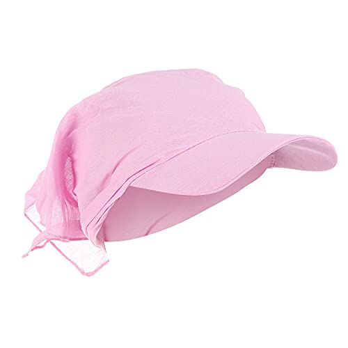 SPSMOKH Baumwollvisier Bandana – Sonnenhut mit Blumendruck, muslimischer Kopftuch, Golf-Baseballkappe, geflochtener Hut, Anti-UV-Turban-Kopfbedeckung für Sommer-Chemo-Patienten (A3, Rosa SPSMOKH Baumwollvisier Bandana – Sonnenhut mit Blumendruck, muslimischer Kopftuch, Golf-Baseballkappe, geflochtener Hut, Anti-UV-Turban-Kopfbedeckung für Sommer-Chemo-Patienten (A3, Rosa von SPSMOKH