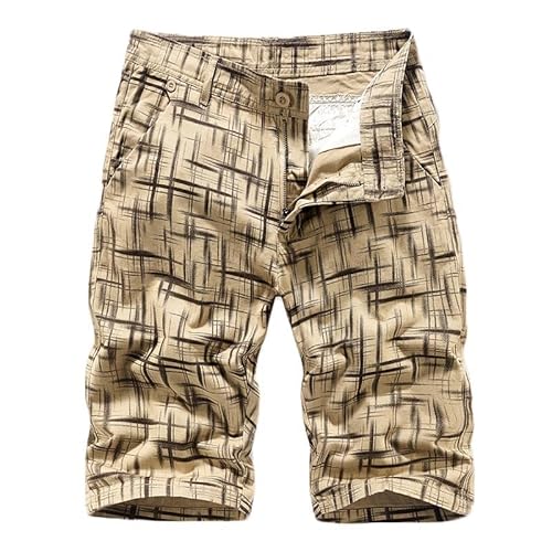 SPSMOKH Herren-Cargo-Shorts mit mehreren Taschen, Baumwoll-Shorts, lockere Passform, Wandern, Stretch, Chino-Shorts, lässig, elastische Taille, Utility-Arbeit, Übergröße, Outdoor-Wandern, für Sport SPSMOKH Herren-Cargo-Shorts mit mehreren Taschen, Baumwoll-Shorts, lockere Passform, Wandern, Stretch, Chino-Shorts, lässig, elastische Taille, Utility-Arbeit, Übergröße, Outdoor-Wandern, für Sport von SPSMOKH