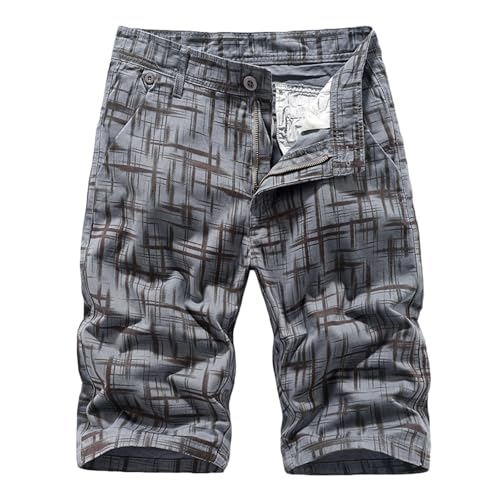 SPSMOKH Herren-Cargo-Shorts mit mehreren Taschen, Baumwoll-Shorts, lockere Passform, Wandern, Stretch, Chino-Shorts, lässig, elastische Taille, Utility-Arbeit, Übergröße, Outdoor-Wandern, für Sport SPSMOKH Herren-Cargo-Shorts mit mehreren Taschen, Baumwoll-Shorts, lockere Passform, Wandern, Stretch, Chino-Shorts, lässig, elastische Taille, Utility-Arbeit, Übergröße, Outdoor-Wandern, für Sport von SPSMOKH