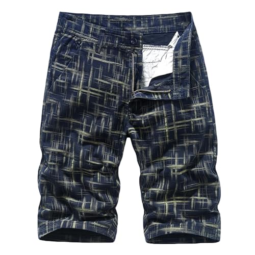 SPSMOKH Herren-Cargo-Shorts mit mehreren Taschen, Baumwoll-Shorts, lockere Passform, Wandern, Stretch, Chino-Shorts, lässig, elastische Taille, Utility-Arbeit, Übergröße, Outdoor-Wandern, für Sport SPSMOKH Herren-Cargo-Shorts mit mehreren Taschen, Baumwoll-Shorts, lockere Passform, Wandern, Stretch, Chino-Shorts, lässig, elastische Taille, Utility-Arbeit, Übergröße, Outdoor-Wandern, für Sport von SPSMOKH