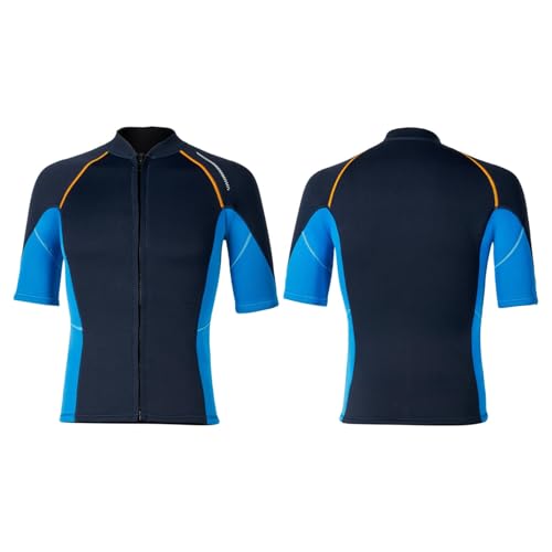 SPSMOKH Herren-Neoprenanzüge, 1,5 mm, kurzärmelig, Rashguard-Shirt, professionelle Bademode, Marineblau, Größe XL SPSMOKH Herren-Neoprenanzüge, 1,5 mm, kurzärmelig, Rashguard-Shirt, professionelle Bademode, Marineblau, Größe XL von SPSMOKH