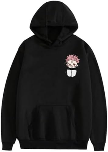 SPSMOKH JJK Gojo und Geto Cosplay-Kapuzen-Sweatshirt, Fushiguro Megumi/Sukuna/Itadori Yuji, lässig, modisch, Cartoon-Anime-Druck, langärmelig, Pullover, Kapuzenpullover, Weatshirt, Schwarz (Typ 1, 3XL SPSMOKH JJK Gojo und Geto Cosplay-Kapuzen-Sweatshirt, Fushiguro Megumi/Sukuna/Itadori Yuji, lässig, modisch, Cartoon-Anime-Druck, langärmelig, Pullover, Kapuzenpullover, Weatshirt, Schwarz (Typ 1, 3XL von SPSMOKH