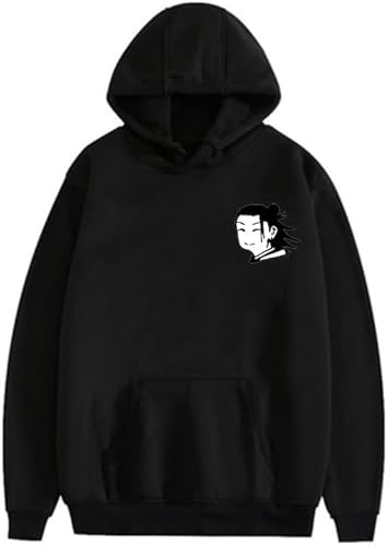 SPSMOKH JJK Gojo und Geto Cosplay-Kapuzen-Sweatshirt, Fushiguro Megumi/Sukuna/Itadori Yuji, lässig, modisch, Cartoon-Anime-Druck, langärmelig, Pullover, Kapuzenpullover, Weatshirt, Schwarz (Typ 4, S) SPSMOKH JJK Gojo und Geto Cosplay-Kapuzen-Sweatshirt, Fushiguro Megumi/Sukuna/Itadori Yuji, lässig, modisch, Cartoon-Anime-Druck, langärmelig, Pullover, Kapuzenpullover, Weatshirt, Schwarz (Typ 4, S) von SPSMOKH