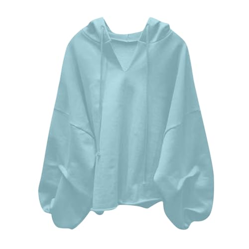 SPSMOKH Kapuzenpullover und Sweatshirts für Damen, Boyfriend-Passform, Fledermausärmel, überschnittene Schulter und Laternenärmel, einfarbig, lockeres Sport-Sweatshirt, übergroße, lässige Oberteile SPSMOKH Kapuzenpullover und Sweatshirts für Damen, Boyfriend-Passform, Fledermausärmel, überschnittene Schulter und Laternenärmel, einfarbig, lockeres Sport-Sweatshirt, übergroße, lässige Oberteile von SPSMOKH