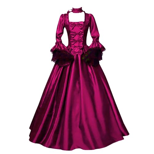 SPSMOKH Mittelalterliches Kleid für Damen, Renaissance-Halloween-Kostüme, Gothic-Stil, Übergröße, Fliege, Vintage, Teeparty, Ballkleid, elegant, Retro, Gothic, Prinzessin, Ballkleid, 1800er-Jahre SPSMOKH Mittelalterliches Kleid für Damen, Renaissance-Halloween-Kostüme, Gothic-Stil, Übergröße, Fliege, Vintage, Teeparty, Ballkleid, elegant, Retro, Gothic, Prinzessin, Ballkleid, 1800er-Jahre von SPSMOKH