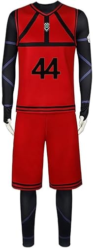 SPSMOKH Nagi Blue Lock Cosplay Fußball Outfits Isagi Yoichi Trikot Fußball Sport Trainingsanzüge Sportbekleidung Kits und Overall für Halloween Rollenspiel Kostüm Vollständige Sets (Chigiri Hyoma, L) von SPSMOKH