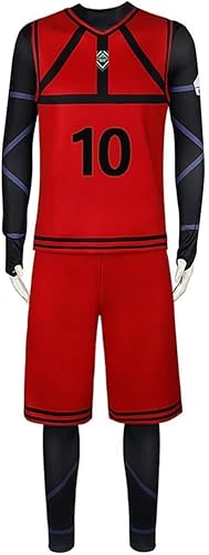 SPSMOKH Nagi Blue Lock Cosplay Fußball Outfits Isagi Yoichi Trikot Fußball Sport Trainingsanzüge Sportbekleidung Kits und Overall für Halloween Rollenspiel Kostüm Vollständige Sets (Mikage Reo, L) SPSMOKH Nagi Blue Lock Cosplay Fußball Outfits Isagi Yoichi Trikot Fußball Sport Trainingsanzüge Sportbekleidung Kits und Overall für Halloween Rollenspiel Kostüm Vollständige Sets (Mikage Reo, L) von SPSMOKH